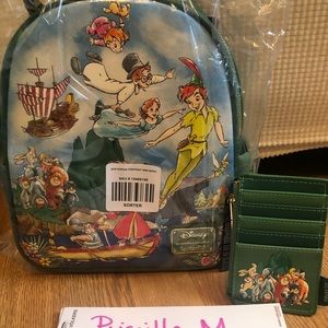 BNWT Loungefly Peter Pan w/ Card Holder